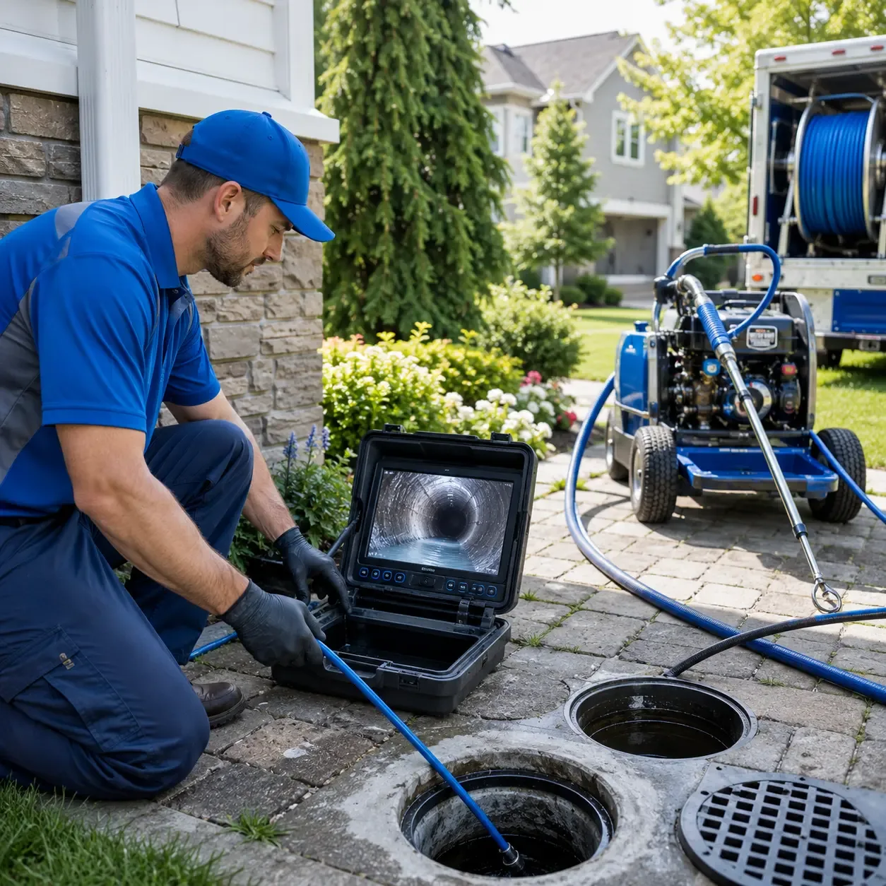 Outdoor drain cleaning professionals serving Stockbridge, MI