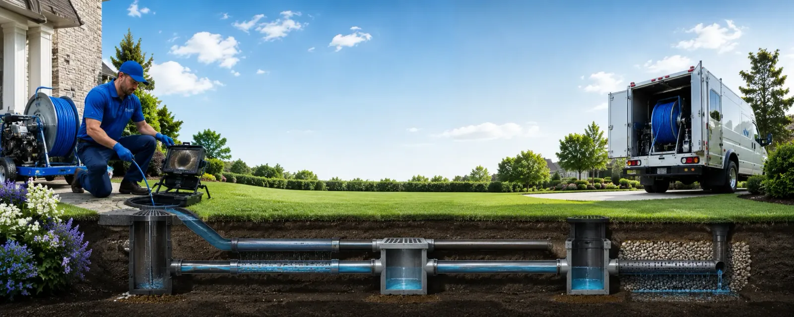 Outdoor drain cleaning information for Stockbridge, MI